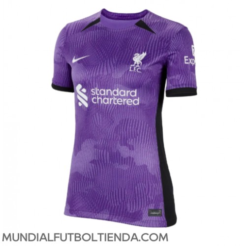 Camiseta Liverpool Tercera Equipación Replica 2023-24 para mujer mangas cortas